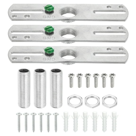 Light Crossbar Kit, with Tap Center Hole Ceiling Light Plate Screw 1/4IP 3
