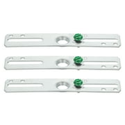 2-Set Ceiling Light Mounting Plates – Iron Chandelier Brackets, 5.5" X 3.9", Silver, With Screws, For Heavy Fixtures & Fans