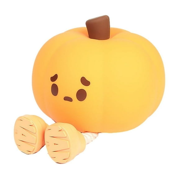 Light Up Cute Pumpkin Decoration With Adorable Expressive Face And Playful Legs, Soft Warm Orange Led Glow For Instant Festive Atmosphere, Reusable Decoration