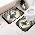 thumbnail image 1 of Light Dancer 2 Pcs Bathroom Rug Non-Slip Bathroom Mats Water Absorption Toilet Carpet Washable Shower Rugs for Bathroom Floor Tub Shower, 1 of 5