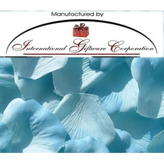 Light / Dark Blue - Two Tone - 100 Silk Rose Petals Wedding Favors - Solid Colors - Wedding Reception and Party Supplies