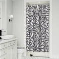 thumbnail image 1 of Light Dark Floral Burst Pattern Shower Curtain 36"x72" ,Bathroom Decorative Shower Curtains Set with 12 Hooks,Modern Waterproof Washable Shower Curtain, 1 of 6