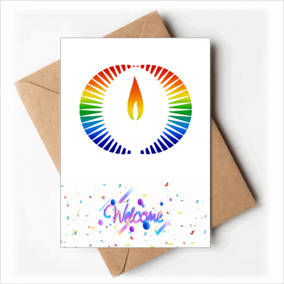 Light Differentiation Identity Rainbow Equality Welcome Back Greeting Cards Envelopes Blank