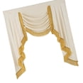 thumbnail image 1 of Light Diffusing Water Rippled Valance Fabric And Dense Fringe Detailing, 1 of 15