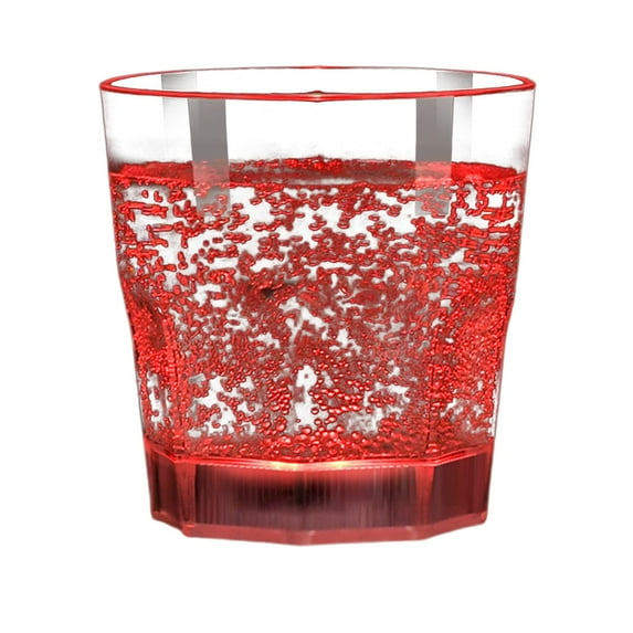 Light Up Drinking Glasses - 12 oz LED Tumbler with 8 Color Modes, Colorful Glowing Acrylic Plastic Cups for Parties, Events & Home Use, Battery-Operated, Reusable, Safe for Drinks