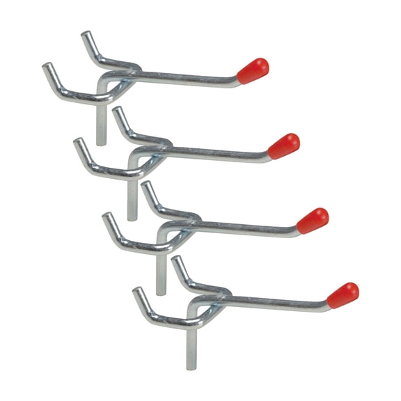 Light Duty Safety Tip Straight Pegboard Hook - Single Pack Residential Use, Standard Application