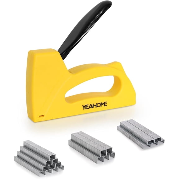 Light Duty Staple Gun, Upholstery Staple Gun with 2000 pcs JT 21 1/4, 5/16, 3/8 inch, Stapler Gun for Wood, Crafts, DIY, Decoration, Fabric