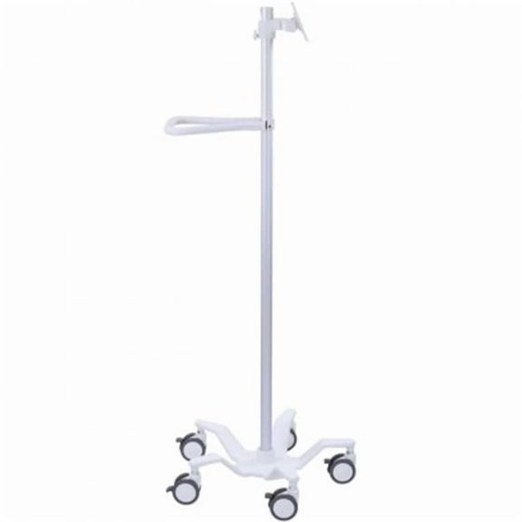 Light Duty Tablet Multi-Purpose Pole Cart, Bright White