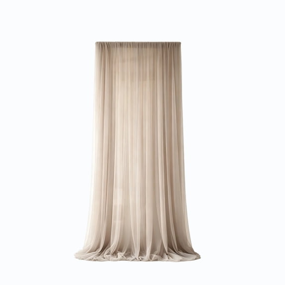 Light Filtering Outdoor Sheer Curtain for Patio and Gazebo, Waterproof Polyester Privacy Drape with Rod Pocket, Versatile Sun Shade Panel for Porch, Pergola, Balcony, and Indoor Window Decor