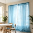thumbnail image 1 of Light Filtering Sheer Curtains, Soft Airy Voile Rod Pocket Window Drapes for Bedroom Living Room, Easy Care Privacy Window Panels, 1 of 6