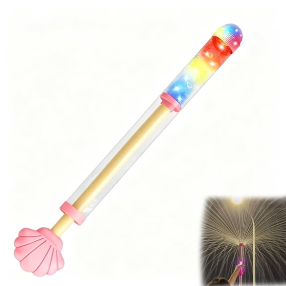 Light Up Fireworks Water Sprayer, Pull-Out Firework Style Water Spray Blaster, Large Capacity Outdoor Water Sprayer for Pool, Beach, Backyard, Summer Party and Outdoor Activities