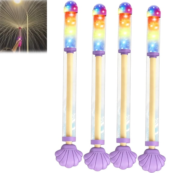Light Up Fireworks Water Sprayer, Pull-Out Firework Style Water Spray Blaster, Large Capacity Outdoor Water Sprayer for Pool, Beach, Backyard, Summer Party and Outdoor Activities