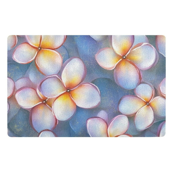 Light Floral Design Floor Door Mat Outdoor Indoor for Home Entrance Welcome Mats 32"x20"