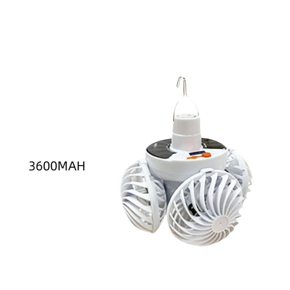 Light Foldable Hook Football Design Solar Ceiling Fan Light Airflow Illumination