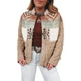 thumbnail image 1 of Light French Beige Aztec Quilted Patchwork Western Fashion Jacket for Women - [ZhiHiMeRi] | L, 1 of 12