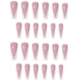 thumbnail image 1 of Light French Long Nails 24 Piece On Nail For Women Removable Reusable Manicure Set, 1 of 6