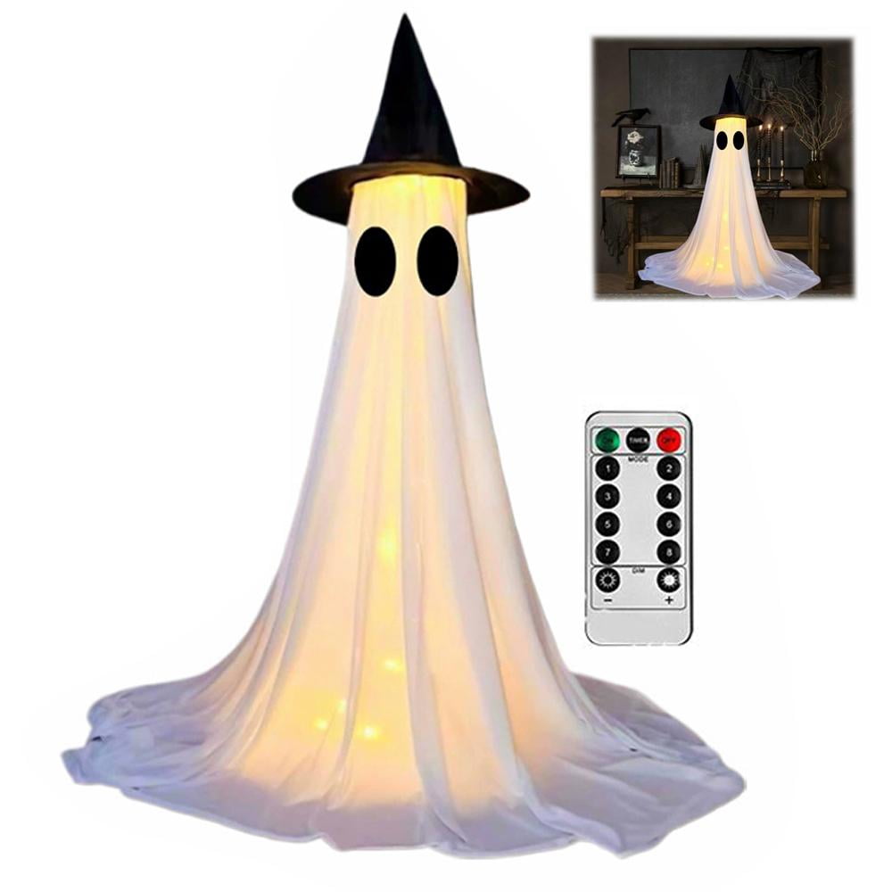 Light Up Ghost Kit, 2Packs Halloween Decorations Outdoor, Spooky Ghost ...