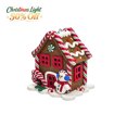 thumbnail image 1 of Light Up Gingerbread Themed House Ornament, PVC Warm LED Hanging Decoration for Christmas Tree, Tabletop Mantel Shelf Christmas Village Home Holiday Display, 1 of 7