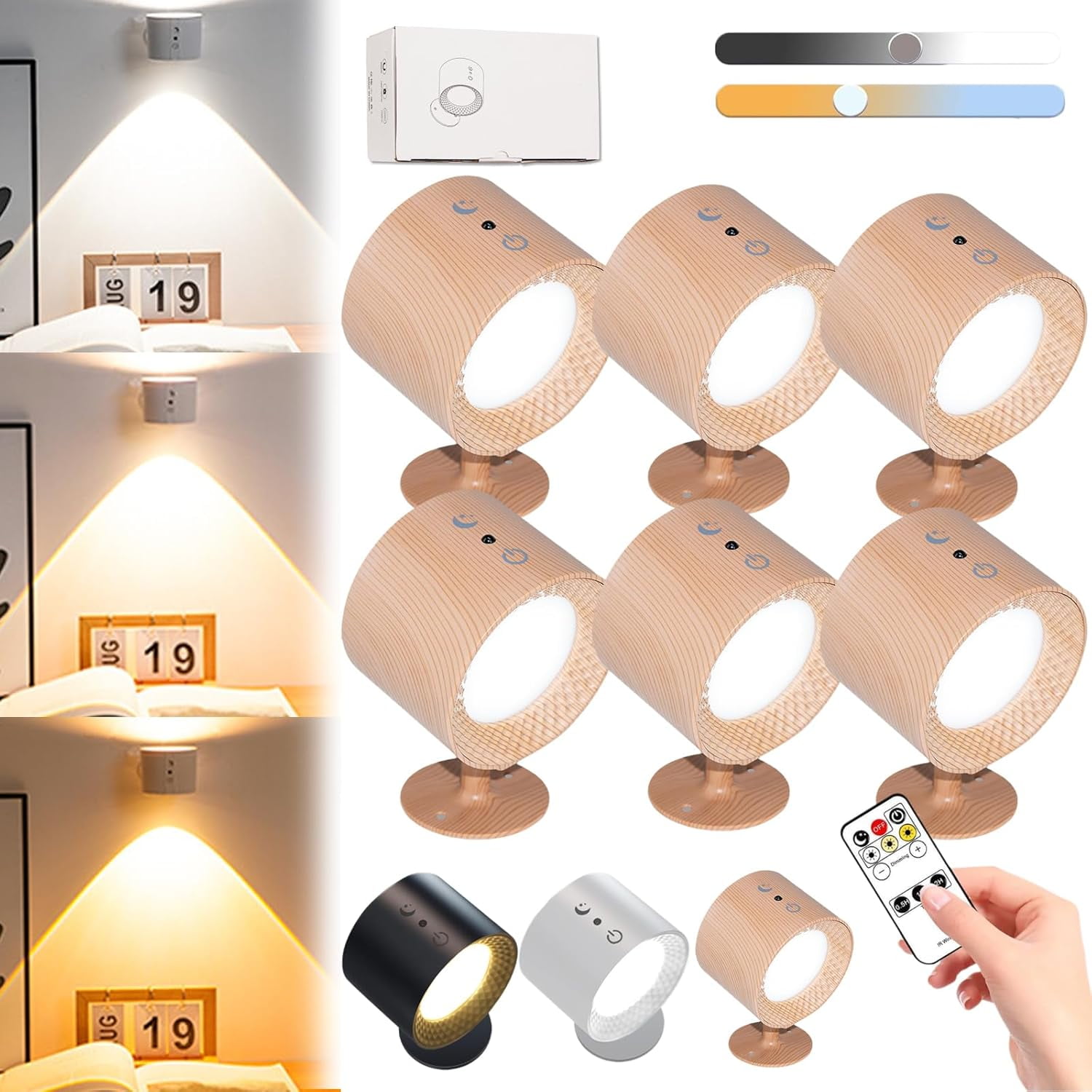 Light, Glow Wall Lights, Double-Sided Light, Maximum Discharge, 360 ...