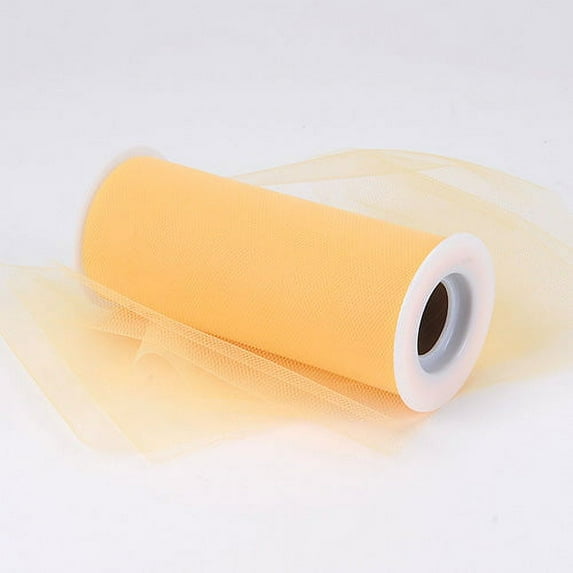 Light Gold - Premium Tulle Fabric ( 6 Inch | 25 Yards )