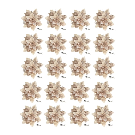 Light Gold Sunflower for Elegant Home and Wedding Floral Arrangements with Realistic Lifelike Petals 20PCS