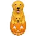 thumbnail image 1 of Light Up Golden Retriever Mom & Puppy Resin Statue, Weather‑Resistant Halloween Pumpkin Decor, LED Figurine for Porch, Garden, Indoor Outdoor Fall Display, 1 of 7
