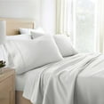 thumbnail image 1 of Light Gray 4 Piece 100% Cotton Flannel Deep Pocket Sheet Set, Full, by Noble Linens, 1 of 8