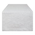 thumbnail image 1 of Light Gray And Off-White Tonal Recycled Cotton Slubby Rib Table Runner 14x72, 1 of 3