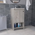 thumbnail image 1 of Light Gray Appearance Vanity - Two Shelves Storage - Bathroom Arrangement - Clean and Tidy, 1 of 5