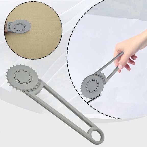 Light Gray Cardboard Box Hole Punch – Fenull Manual Paperboard Perforation Tool for Scrapbooking & Laminates, DIY Craft Punch for Cardboard Modification