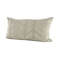 thumbnail image 1 of Light Gray Chevron Textured Lumbar Pillow Cover, 1 of 5