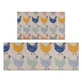 thumbnail image 1 of Light Gray Chicken Pattern Kitchen Rugs Sets Of 2,Anti Fatigue Kitchen Mat Rugs Non Slip Washable,Decorative Kitchen Floor Mats for Kitchen,Sink,Laundry,17"x30"+17"x47", 1 of 7