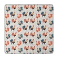 thumbnail image 1 of Light Gray Chicken Rooster Pattern Square Fitted Tablecloth with Elastic Edge,Square Table Cover,Washable Elastic Table Cover for Home Kitchen Party Decor 34"x34", 1 of 6