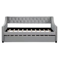 thumbnail image 1 of Light Gray Color, Sturdy Construction - Twin Size Daybed with Trundle for Bedroom, 1 of 5