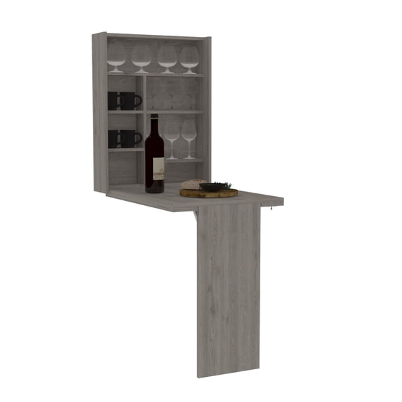 Light Gray Color - Wall - Mount Foldable - Sunroom - Effective Storage Solution