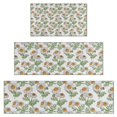 thumbnail image 1 of Light Gray Daisy Flower Pattern Kitchen Rugs Sets Of 3,Kitchen Runner Rugs Non Skid Washable,Decorative Kitchen Floor Mats for Kitchen,Sink,Laundry,17"x30"+ 17"x47" + 17"x59", 1 of 6