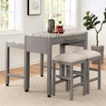 thumbnail image 1 of Light Gray Dining Set with Slide-out Table Extension / Adaptable for Different Occasions, 1 of 7