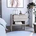 thumbnail image 1 of Light Gray Look - One Open Shelf - Bedside Decor Nightstand - Reliable Storage, 1 of 6