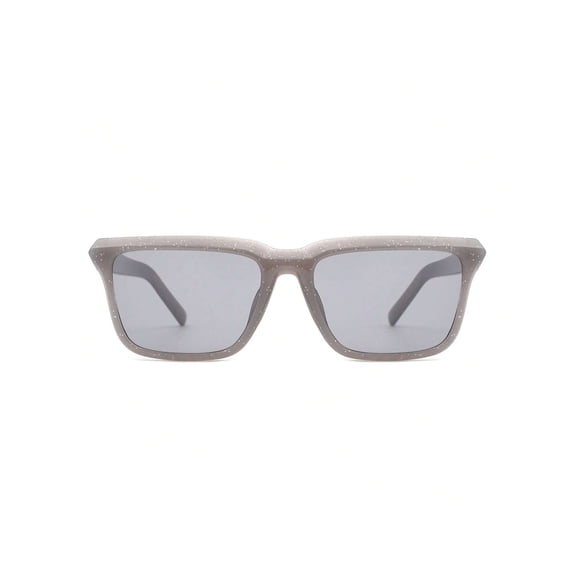Light Gray Frame Sunglasses - Gray Lens UV Protection Stylish Casual Eyewear