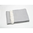 thumbnail image 1 of Light Gray Mini Dot Fringed Throw Blanket, 1 of 5