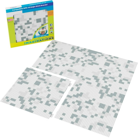 Light Gray Mosaic Baseplate (4Pack)