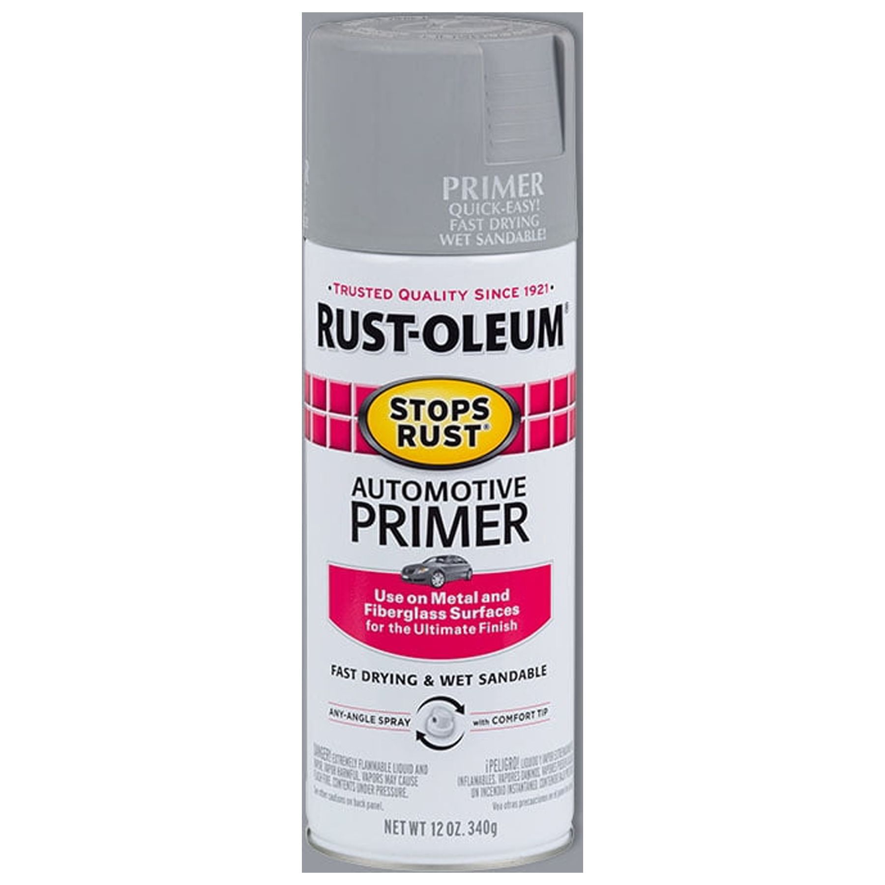 Light Gray, RustOleum Stops Rust Automotive Primer Spray Paint2081830