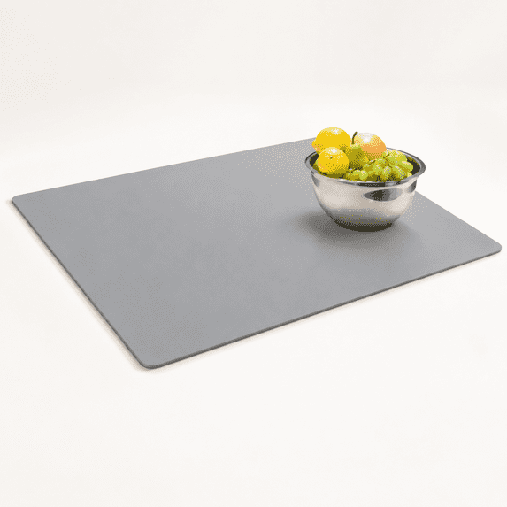 Light Gray Silicone Kitchen Counter Mat 47.3