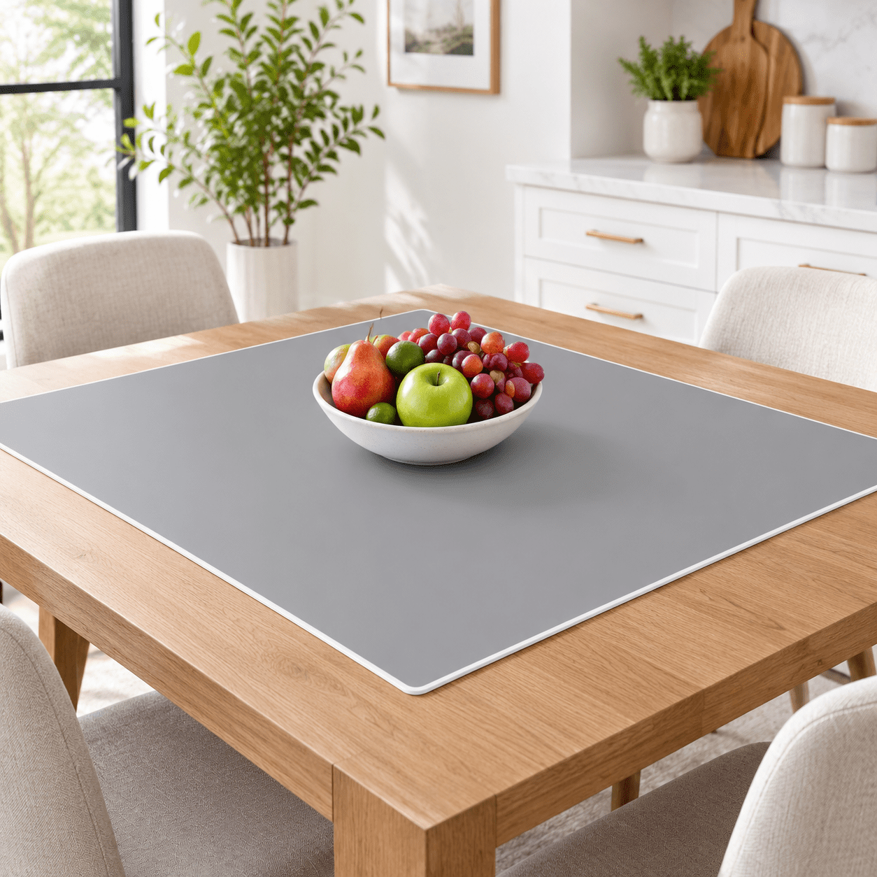 Light Gray Silicone Kitchen Counter Mat 48