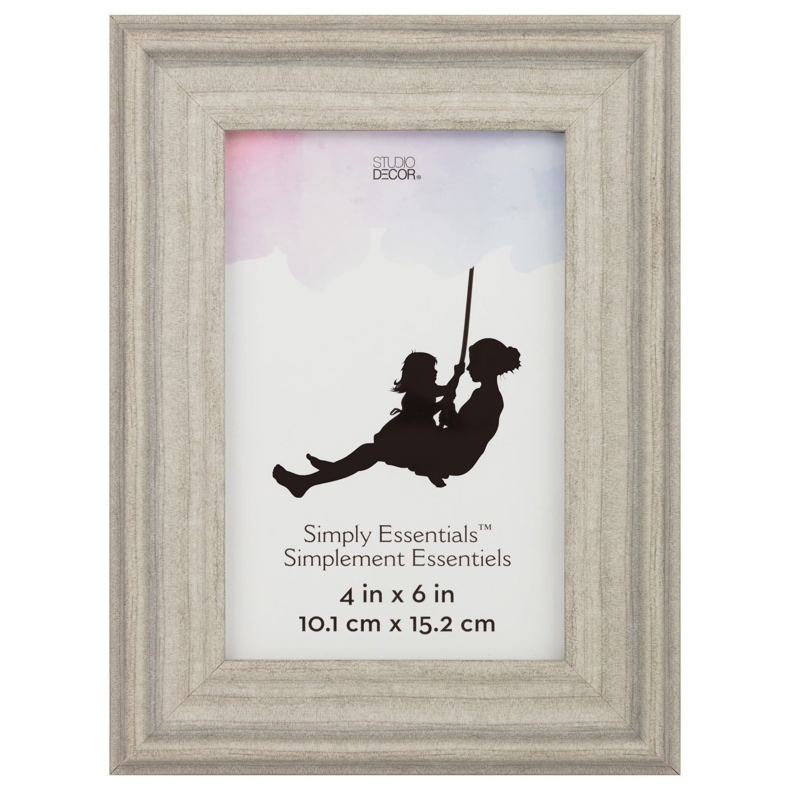 Light Gray 8x8 Classic Wall Frame with Glass