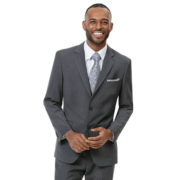 Light Gray Single Breasted Two Button Timeless Regular Slim Fit Suit M18018