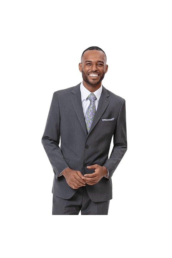 Light Gray Single Breasted Two Button Timeless Regular Slim Fit Suit M18018