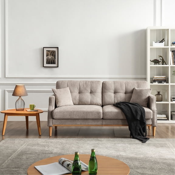 Light Gray Sofa - 93.50 lb Weight - Indoor Living - Sturdy Seating