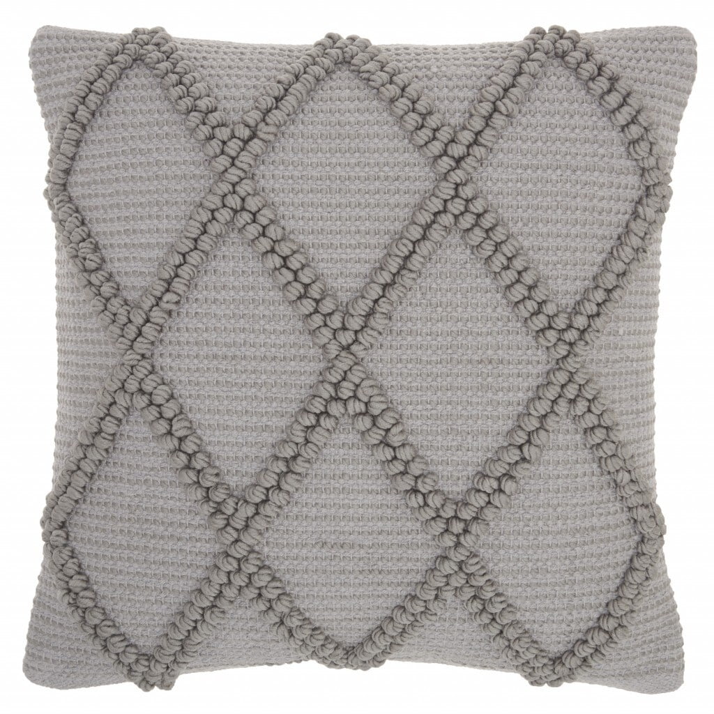 Light Gray Textured Lattice Throw Pillow Light Gray Textured Lattice Throw Pillow