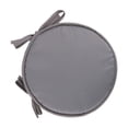 thumbnail image 1 of Light Gray Thick Round Chair Cushion, 15 Inch Soft Padded Seat with Ties for Indoor Home Use, 1 Pack, 1 of 7